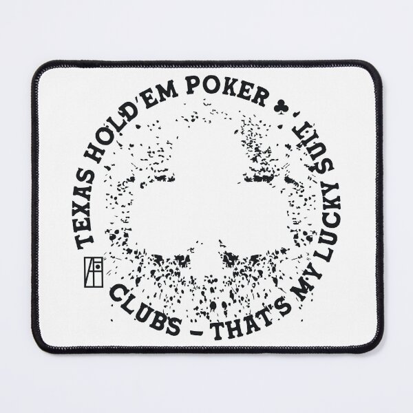 Item preview, GAME - POKER - TEXAS HOLDEM - Clubs - That's my lucky suit - 4 designed and sold by ArtProjectShop.