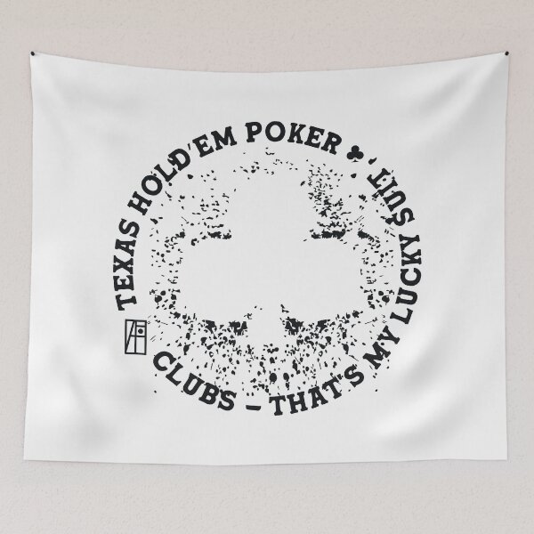 Item preview, GAME - POKER - TEXAS HOLDEM - Clubs - That's my lucky suit - 4 designed and sold by ArtProjectShop.