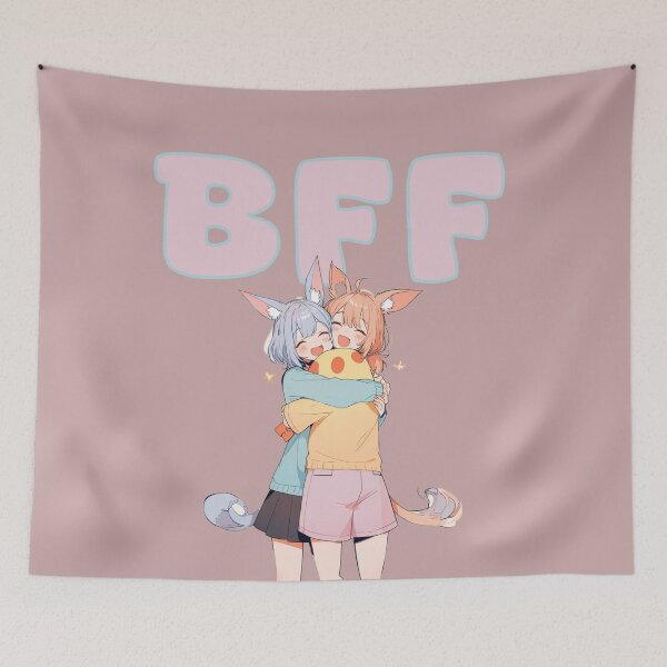 Item preview, BFF KAWAII GIF BEST FRIENDS DAY, VALENTINE DAY  designed and sold by La Loca.