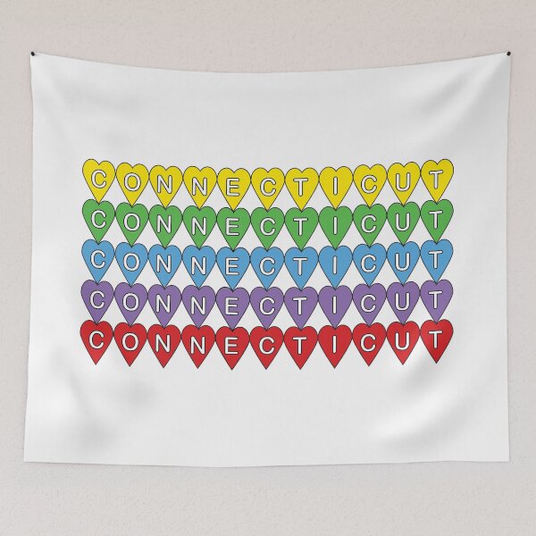 Item preview, Connecticut Rainbow Hearts designed and sold by ValeriesGallery.