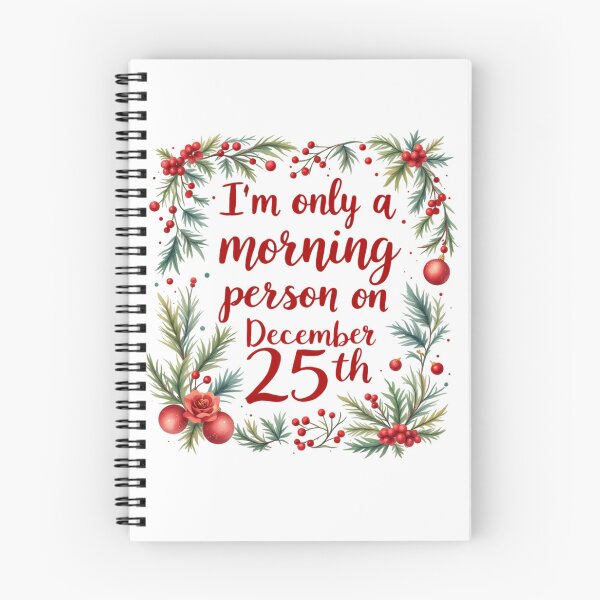 Item preview, I'm only a morning person on December 25th designed and sold by jkrphoto.