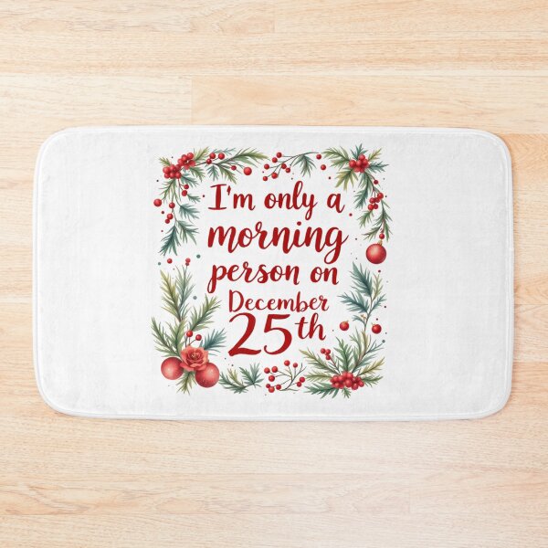 Item preview, I'm only a morning person on December 25th designed and sold by jkrphoto.