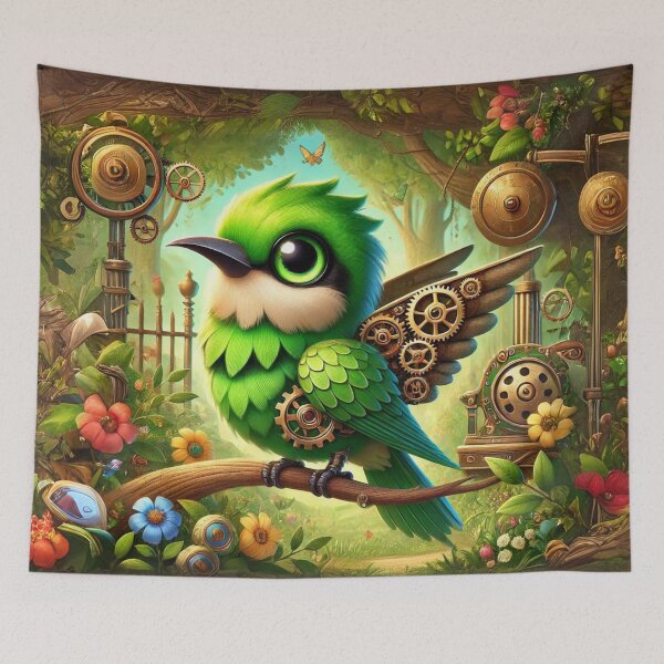 Item preview, Steampunk Green Bee-Eater designed and sold by Sillytoe.