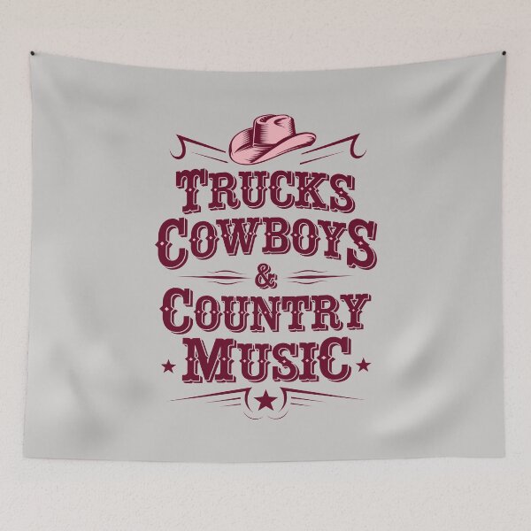 Item preview, Trucks Cowboys And Country Music Design designed and sold by TheArtOfPat.