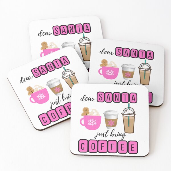 Item preview, Santa Bring Coffee Pink designed and sold by BFentress.