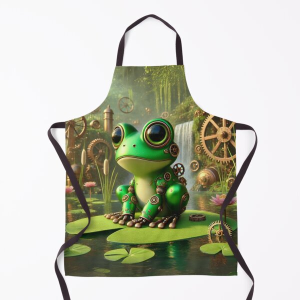 Item preview, Steampunk Green Frog designed and sold by Sillytoe.