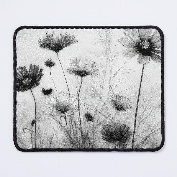 Item preview, flowers painted with charcoal in boho designed and sold by Pr7em.