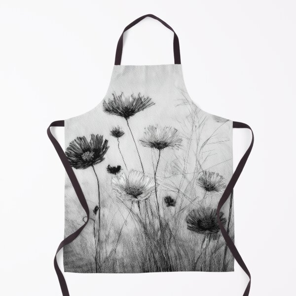 Item preview, flowers painted with charcoal in boho designed and sold by Pr7em.