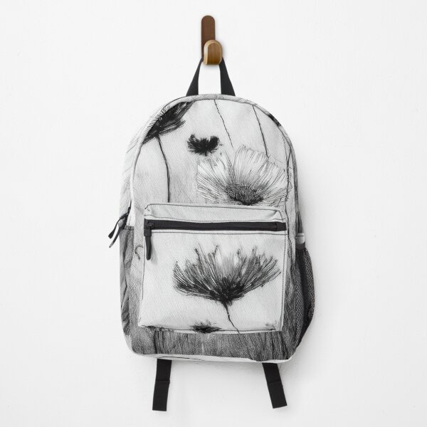 Item preview, flowers painted with charcoal in boho designed and sold by Pr7em.