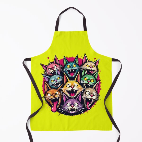 Item preview, Crazy Cats With Scary Faces designed and sold by Redblackman.