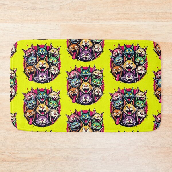 Item preview, Crazy Cats With Scary Faces designed and sold by Redblackman.
