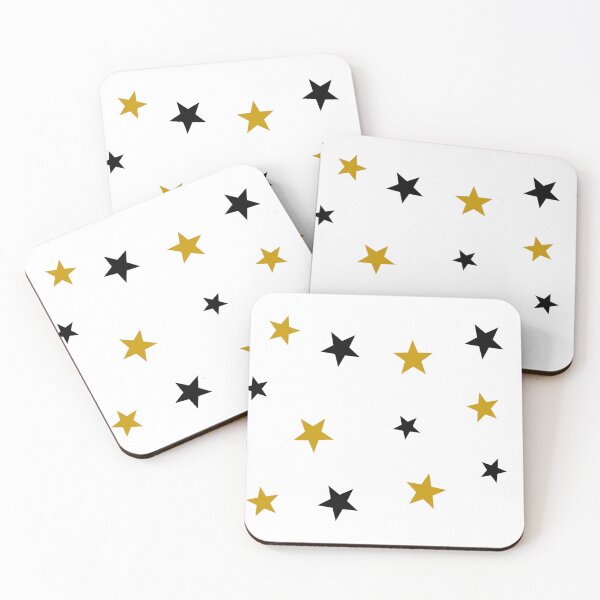 Item preview, Gold and Black Stars designed and sold by Spike The Punch Design Co..