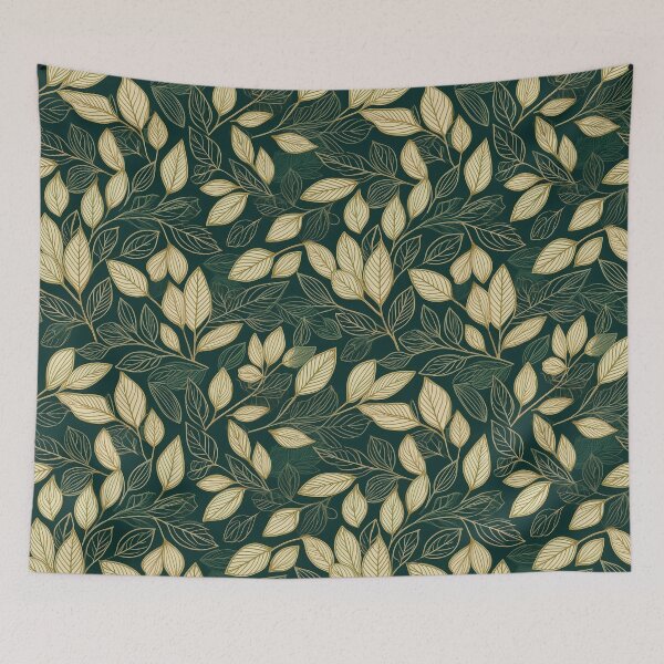 Item preview, Vibrant Vintage: A vintage-inspired pattern with bold, colorful leaves, reminiscent of retro designs. designed and sold by Grang Art Artistic Designs.