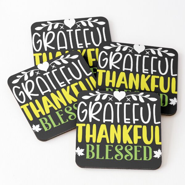Item preview, Grateful, Thankful, Blessed – Thanksgiving & Gratitude Design designed and sold by T-M-Design.