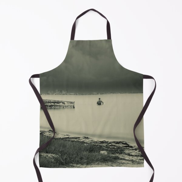 Item preview, A lone fisherman stands in a vast Tampa Bay Picnic Island Florida designed and sold by EyezWatchin.