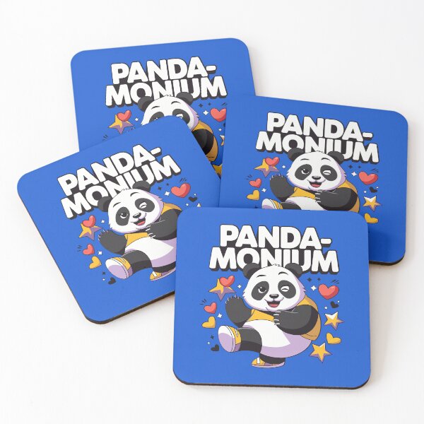 Item preview, Panda-Monium Fun Panda and Hearts designed and sold by serein32.