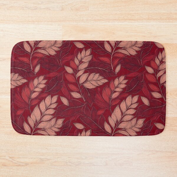 Item preview, Crimson Crush: A bold and dramatic pattern with deep red leaves, perfect for a passionate and intense look. designed and sold by Grang Art Artistic Designs.