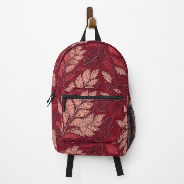 Item preview, Crimson Crush: A bold and dramatic pattern with deep red leaves, perfect for a passionate and intense look. designed and sold by Grang Art Artistic Designs.