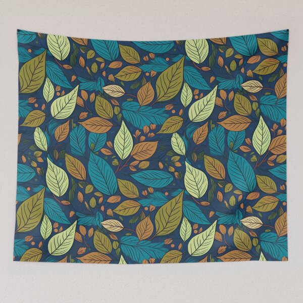 Item preview, Modern Minimalist: A minimalist pattern with simple, geometric leaf shapes in muted tones, perfect for a contemporary look. designed and sold by Camel & Quirk.