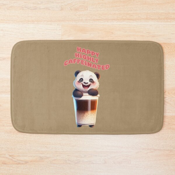 Item preview, CUTE PANDA HAPPY HIGHLY CAFFEINATED designed and sold by La Loca.