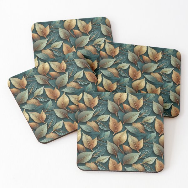 Item preview, Rustic Charm: A rustic pattern with leaves in earthy tones, creating a natural and organic feel. designed and sold by Grang Art Artistic Designs.