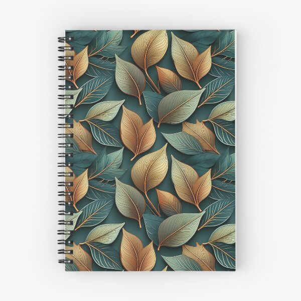 Item preview, Rustic Charm: A rustic pattern with leaves in earthy tones, creating a natural and organic feel. designed and sold by Camel & Quirk.