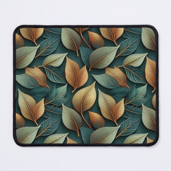 Item preview, Rustic Charm: A rustic pattern with leaves in earthy tones, creating a natural and organic feel. designed and sold by Grang Art Artistic Designs.