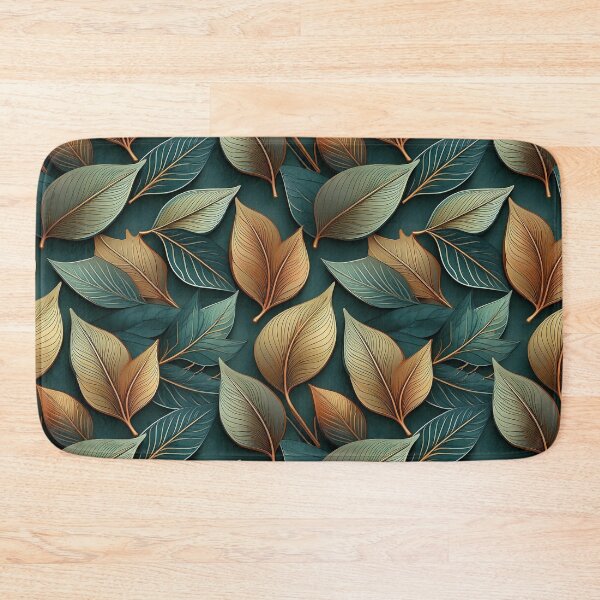 Item preview, Rustic Charm: A rustic pattern with leaves in earthy tones, creating a natural and organic feel. designed and sold by Grang Art Artistic Designs.