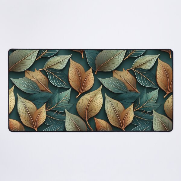 Item preview, Rustic Charm: A rustic pattern with leaves in earthy tones, creating a natural and organic feel. designed and sold by Grang Art Artistic Designs.