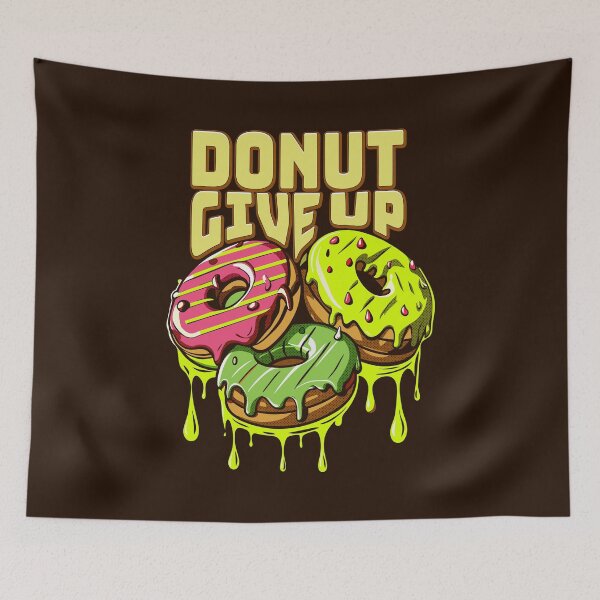 Item preview, Motivational Bagel Donut Give Up Doughnut designed and sold by FemmePod.
