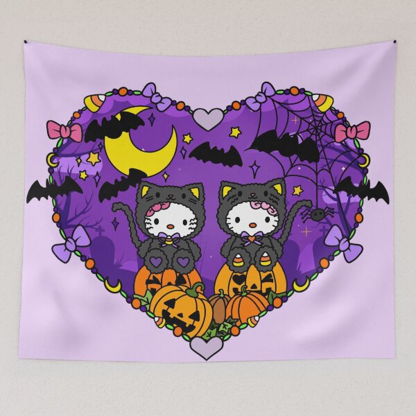 Item preview, Halloween Graveyard Spooky Cute Cats designed and sold by candycornsketch.
