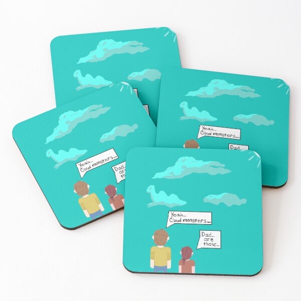 Item preview, Pixel Dad and Daughter - Cloud Monsters… designed and sold by AWinterBlaze.