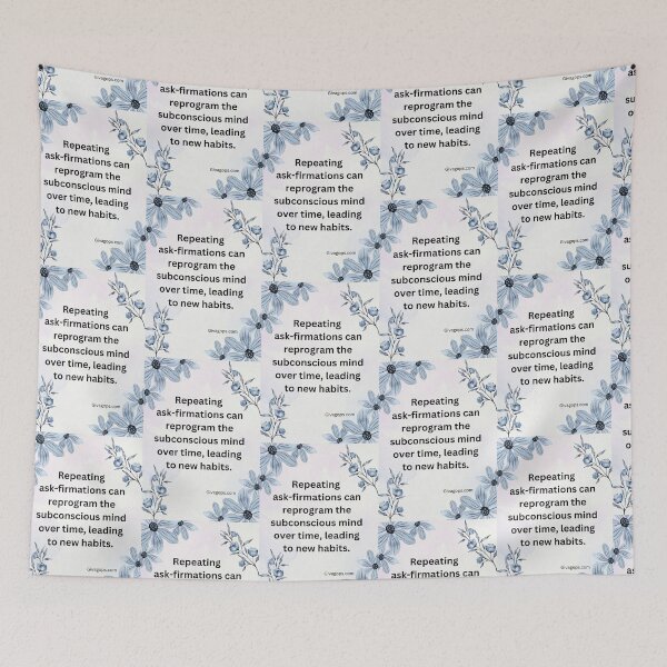 Item preview, Repeating ask-firmations can reprogram the subconscious  designed and sold by CUTESTUFFnow.