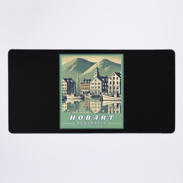 Item preview, Retro Hobart in Australia Landscape designed and sold by MaateoDesign.