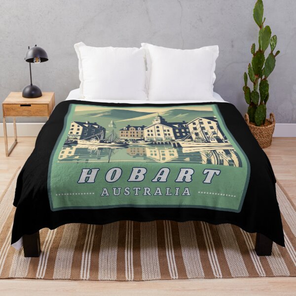 Item preview, Retro Hobart in Australia Landscape designed and sold by MaateoDesign.