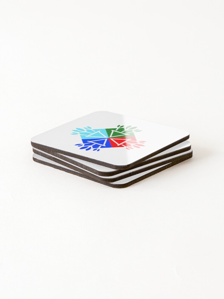 Thumbnail 4 of 5, Coasters (Set of 4), Florals pattern designed and sold by Awadh2829.