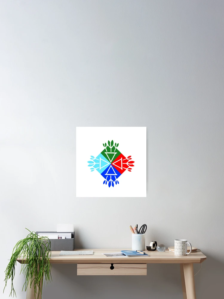 Thumbnail 2 of 3, Poster, Florals pattern designed and sold by AWADHESH CHAURASIA.
