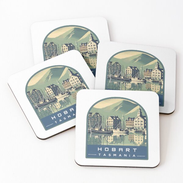 Item preview, Retro Hobart Tasmania Landscape designed and sold by MaateoDesign.