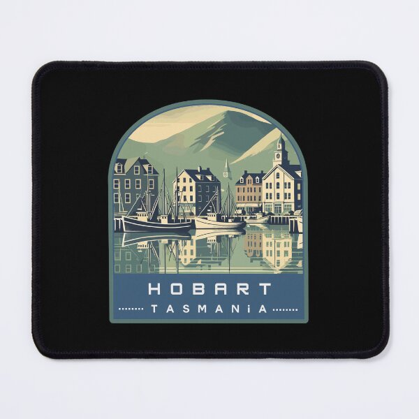 Item preview, Retro Hobart Tasmania Landscape designed and sold by MaateoDesign.