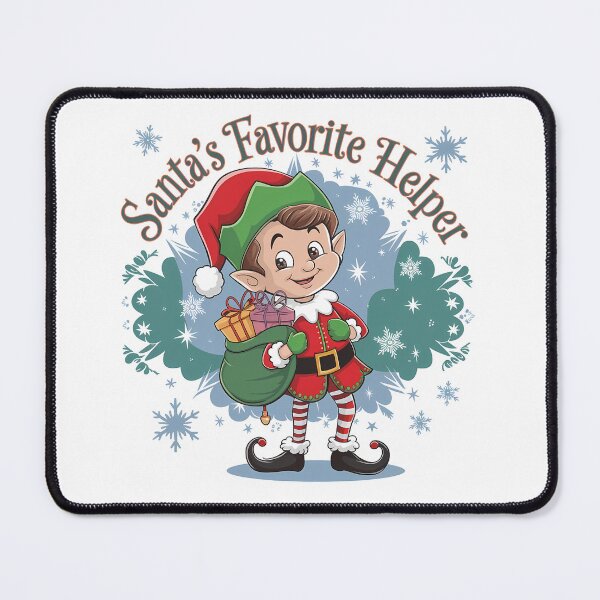 Artikelvorschau, Santas Lieblingshelfer – Fröhlicher Weihnachtself entworfen und verkauft von TomxDesign.