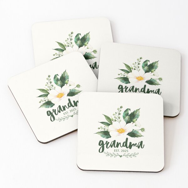 Item preview, Grandma EST 2025 - Jasmine Flower - Sweet Gift designed and sold by patternjp.