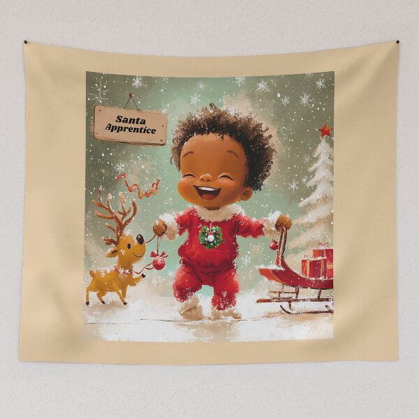 Item preview, Santa Apprentice: Mini Santa in Training designed and sold by ATLPen.