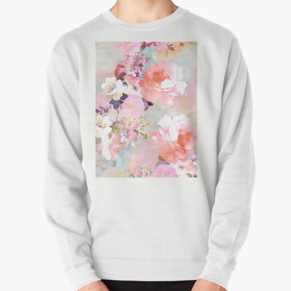 Item preview, Romantic Pink Teal Watercolor Chic Floral Pattern designed and sold by GirlyTrend.
