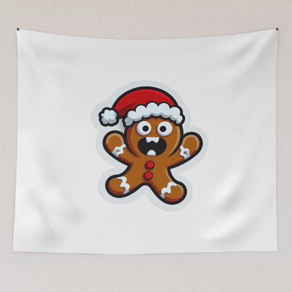 Item preview, Funny Gingerbread Christmas Characters - Delightful T-Shirts & Gifts collection on Redbubble designed and sold by MiszungART.