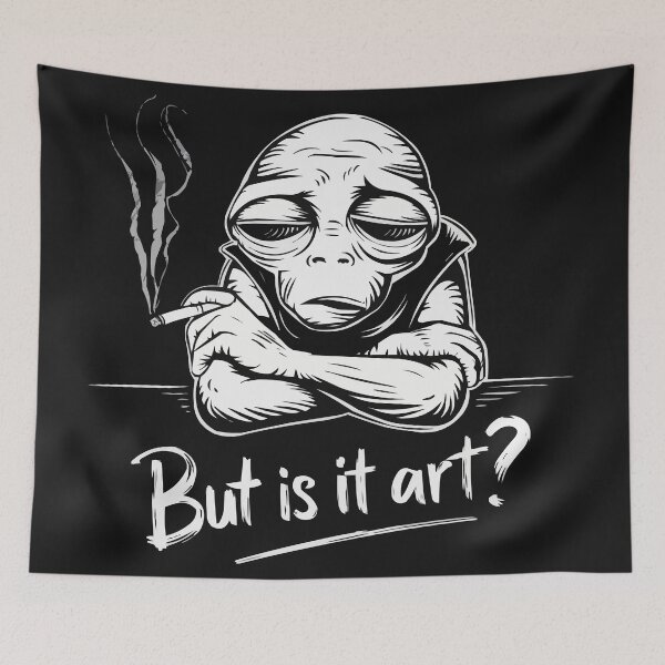 Item preview, Alien Smoking - But Is It Art? designed and sold by RebeccaRe.
