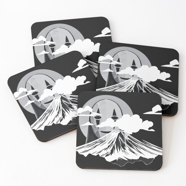 Item preview, "Spooky Character Peeking Behind Mount Fuji" New Year designed and sold by AyaJP.