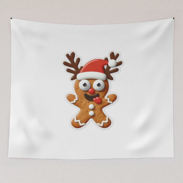 Item preview, Funny Gingerbread Christmas Characters - Delightful T-Shirts & Gifts collection on Redbubble designed and sold by MiszungART.