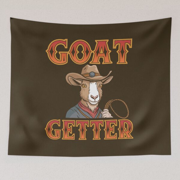 Item preview, Goat Getter Cowboy Fun Illustration designed and sold by serein32.