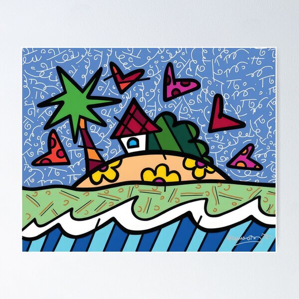 romero britto - romero britto Poster