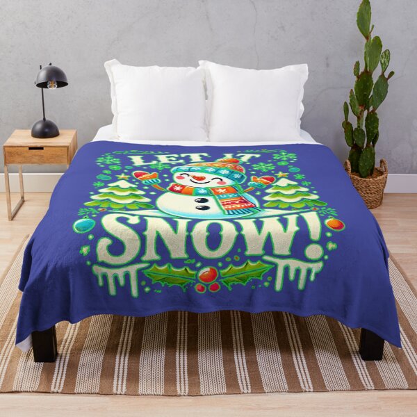 Item preview, Let It Snow! Cheerful Snowman Design designed and sold by leyfinder.